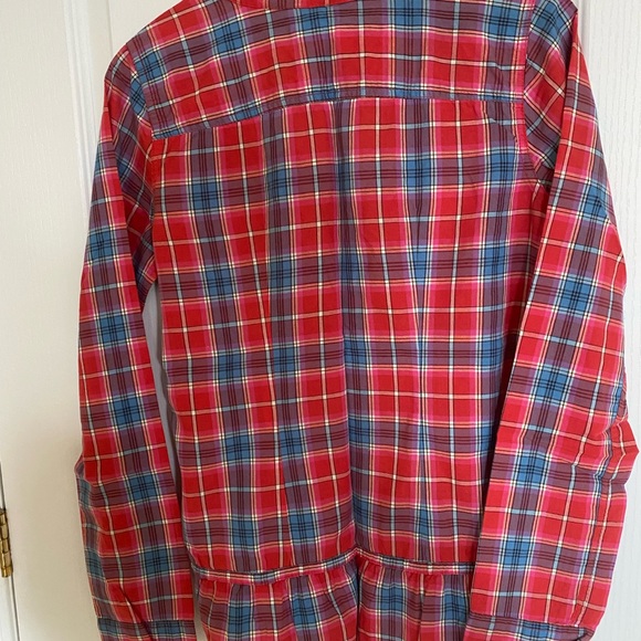 Hollister 100% cotton  blouse pleats and frills down each side of buttons Size M - Picture 3 of 7